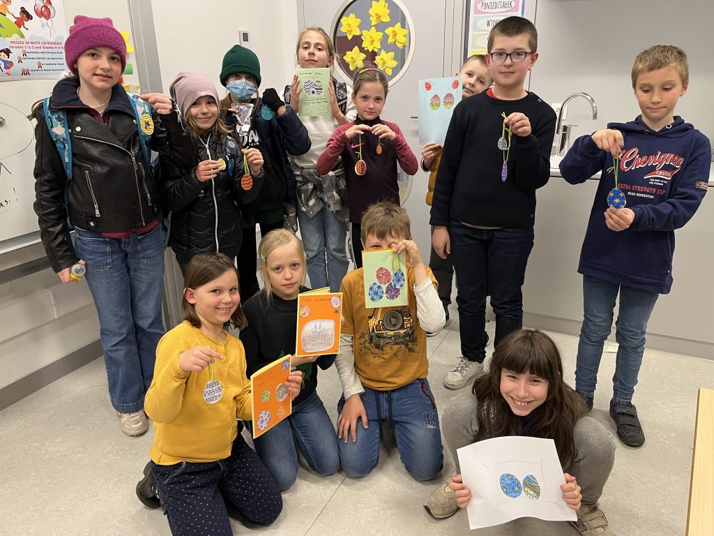 Wielkanocne prace naszych najmłodszych uczniów.